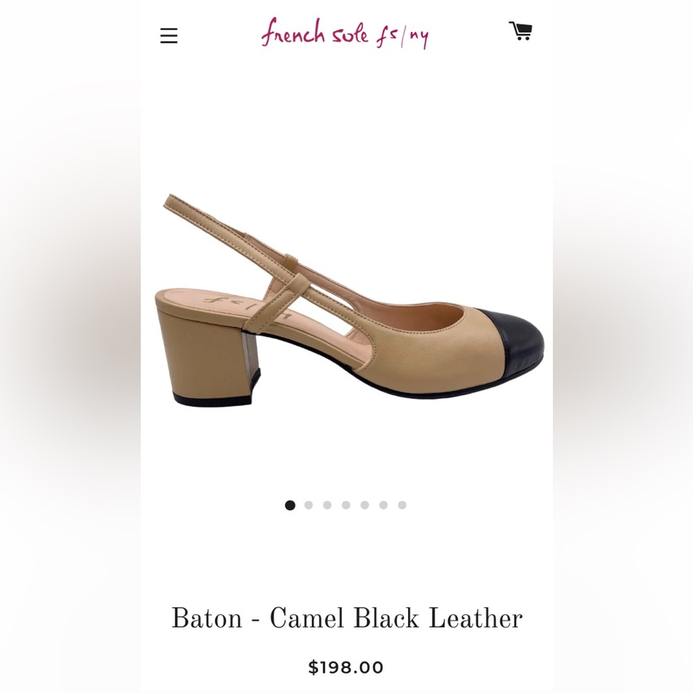French Sole fs/ny 
Elegant Beige and Black Women's Shoes